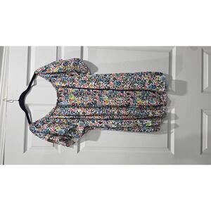 Cheerful Floral Off-Shoulder Blouse - Plus Size 2X